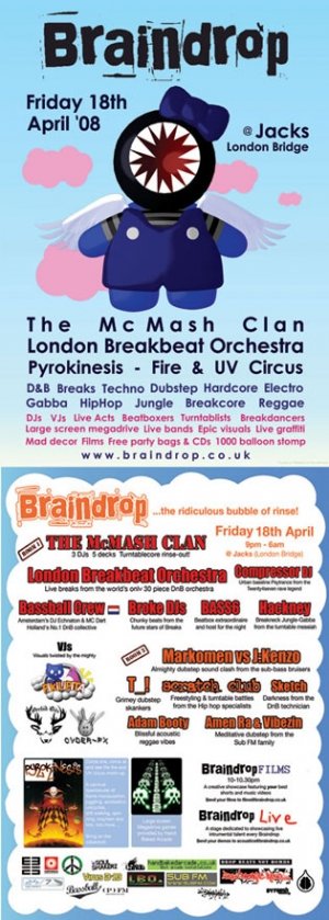 SKETCH&GANJA MC - BRAINDROP 18th April 08' SKETCH&GANJA MC - BRAINDROP 18th April 08'