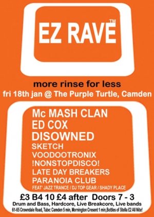 DISOWNED - EZ RAVE - 18th January 08'