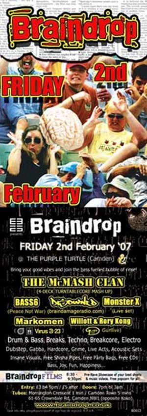 DISOWNED - BRAINDROP 2nd February 07' - (BD12 studio mix - Disowned Birthday set)