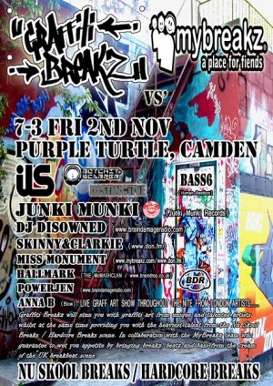 SKINNY & CLARKIE - GRAFFITI BREAKZ vs MY BREAKS 2nd November 07'