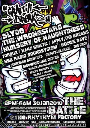 STICKY FINGERS - GRAFFITI BREAKZ (The Battle) 30th January 10'