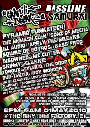 BOY WONDER - GRAFFITI BREAKZ (Bassline Samurai) 1st may 10'