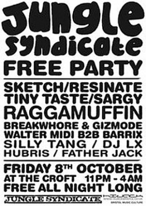 SKETCH - JUNGLE SYNDICATE SECOND BIRTHDAY MIX (Bristol) 8th Oct 2010