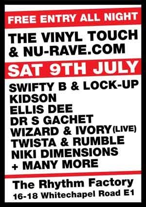 KIDSON - VINYL TOUCH / NU RAVE / GRAFFITI BREAKZ - 9th July 2011