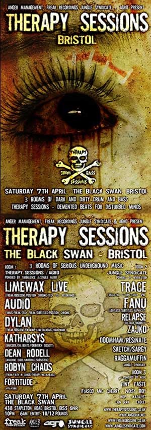 SKETCH vs TINY TASTE - THERAPY SESSIONS & JUNGLE SYNDICATE - 7th April 2012
