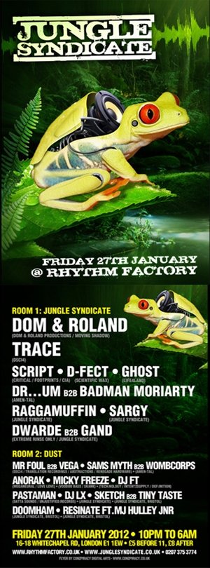 RESISTANCE - JUNGLE SYNDICATE - (LONDON) 27th January 2012
