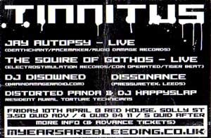 Disowned - Tinnitus - 10th April 09'
