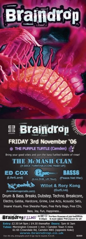 DISOWNED - BRAINDROP - 3rd November 06' (BD09 studio mini mix) 